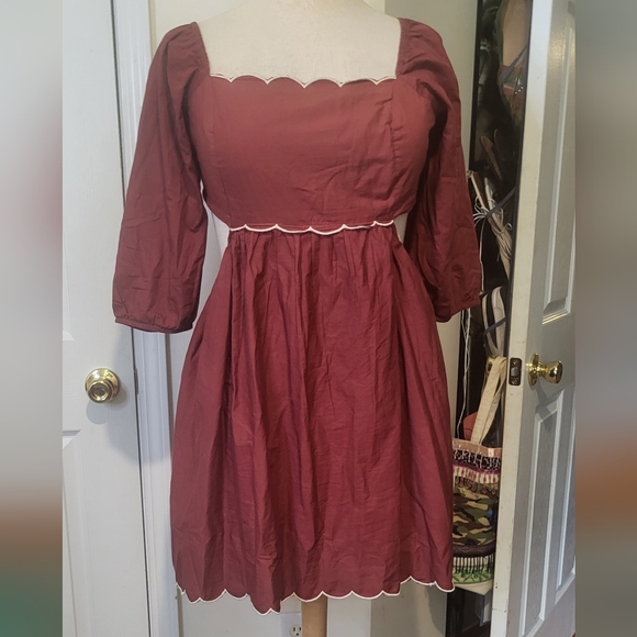 Anthropologie Forever That Girl Boho Cotton Dress - 1X - Picture 5 of 5